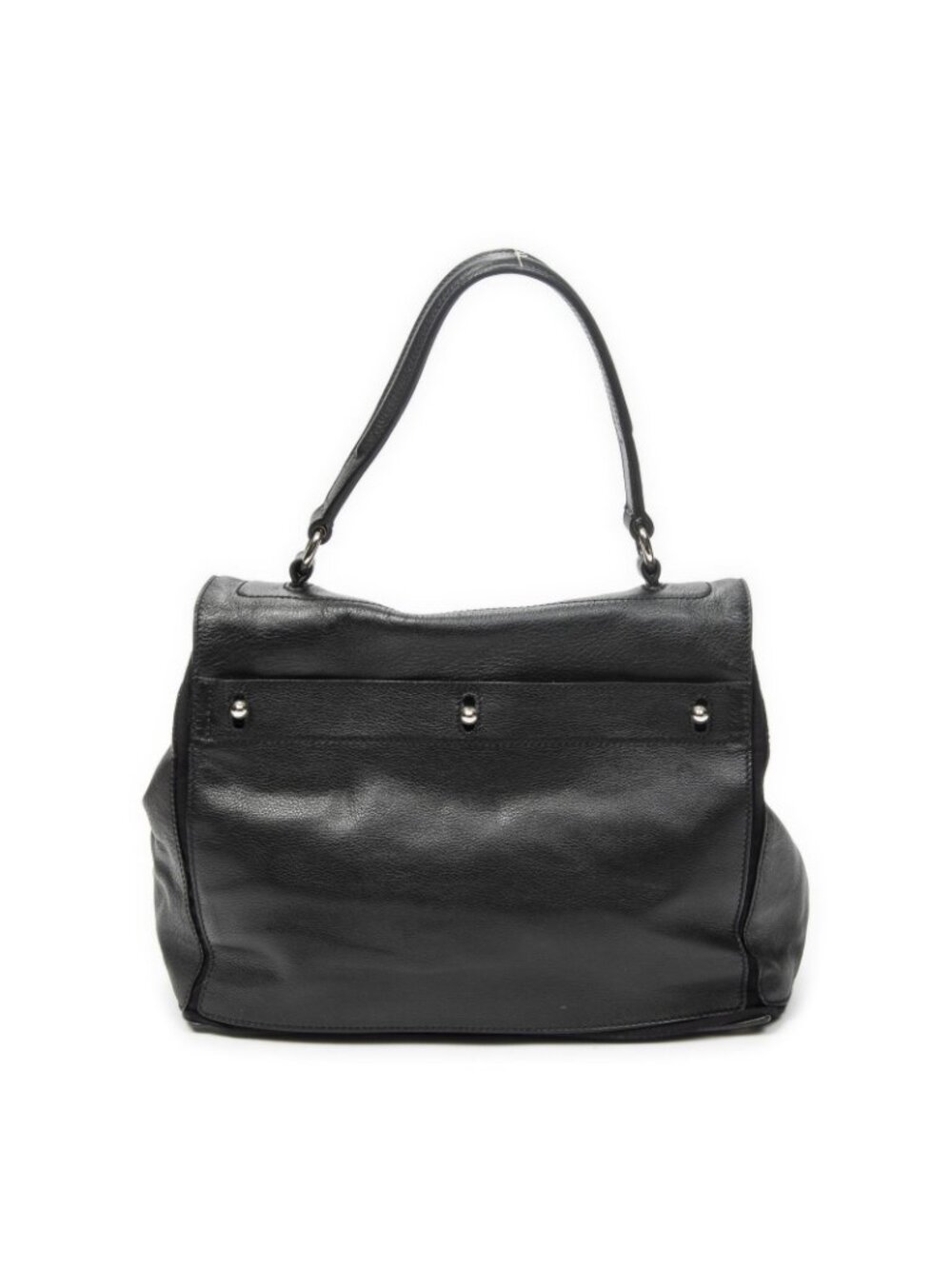 Saint Laurent Black Grain Calf Leather Shoulder Bag - Picture 5 of 10